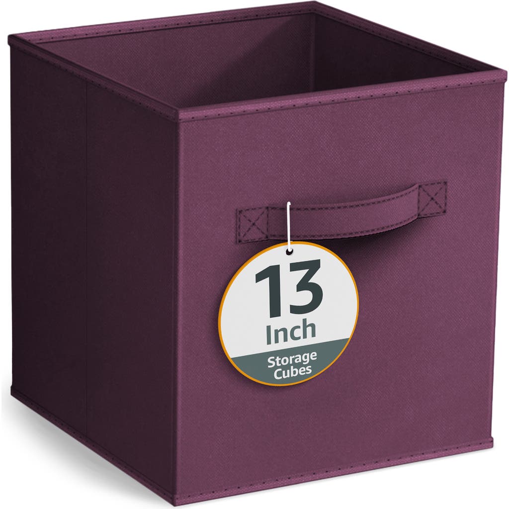 Sorbus Large Collapsible Storage Cube In Purple