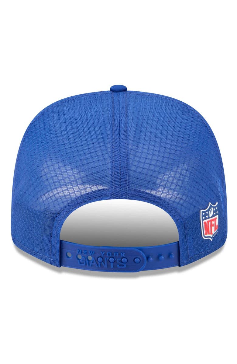 New Era Men's New Era Royal New York Giants 2025 Sideline  9SEVENTY Trucker Adjustable Hat, Alternate, color, Royal