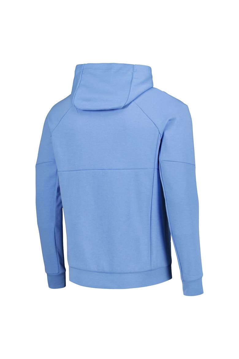 Men's adidas Light Blue New York City FC 2023 Player Travel Pullover Hoodie, Alternate, color, Light Blue