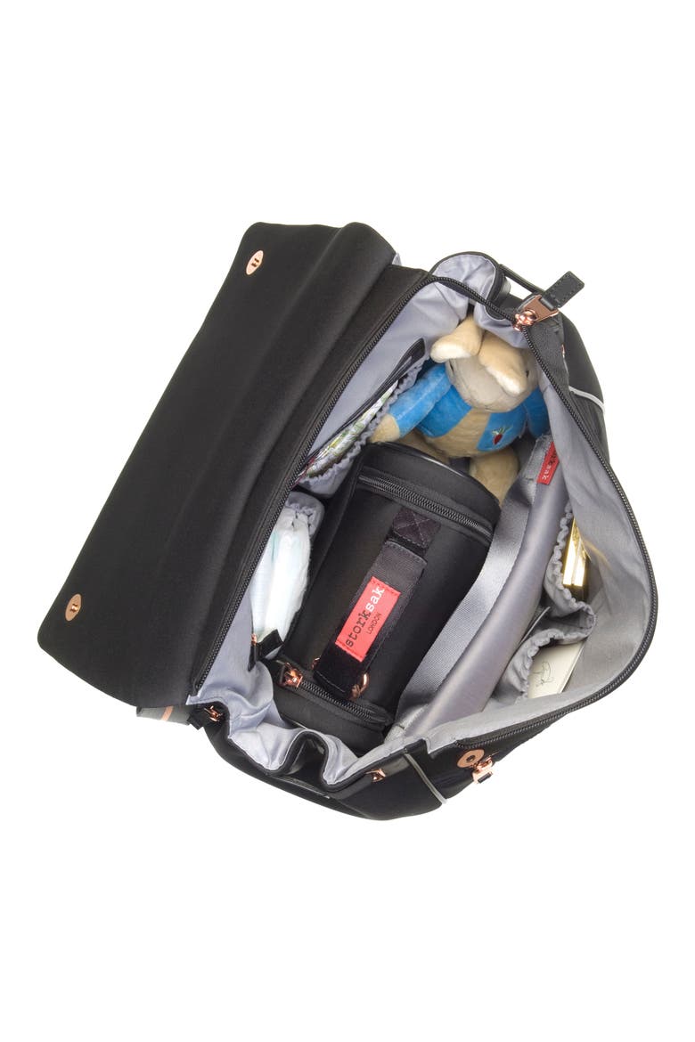 St. James Convertible Diaper Bag, Alternate, color, BLACK