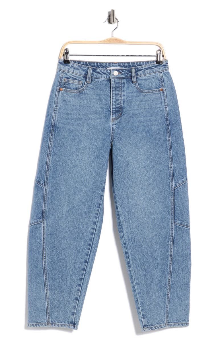 Habitual Brant High Waist Crop Barrel Jeans, Alternate, color, Adrift