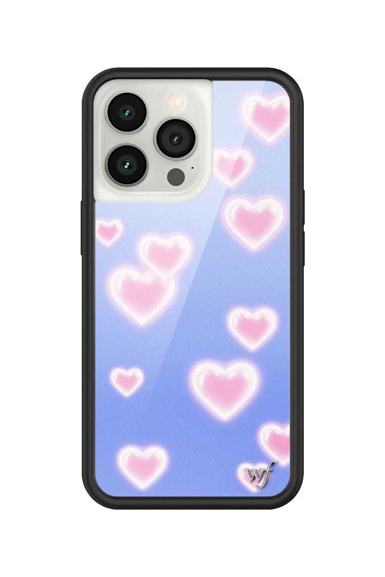 Dreamy Hearts iPhone Case, Alternate, color, Blue