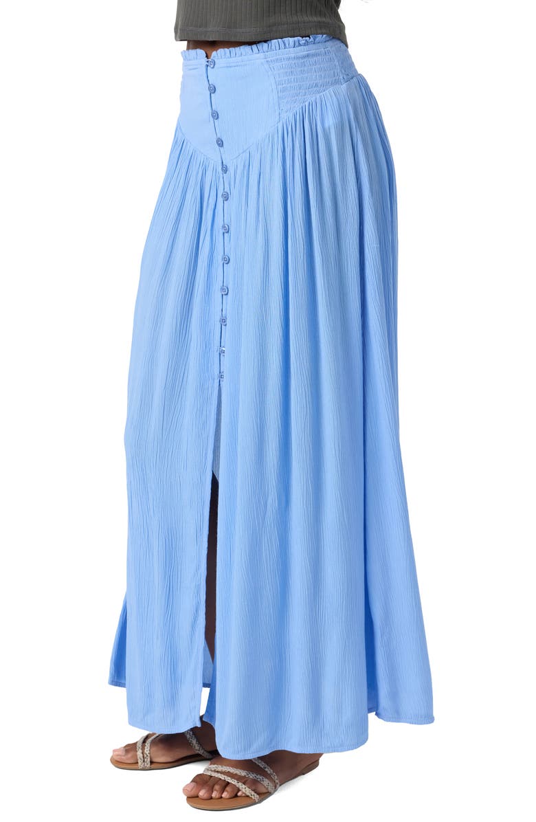 O'Neill Tryston Button Front Midi Skirt, Alternate, color,