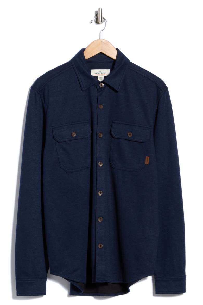 Fahnestock Knit Button-Up Shirt, Alternate, color, NAVY BLAZER