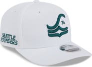 New Era Men's New Era  White Seattle Sounders FC 2025 Jersey Hook 9SEVENTY Stretch-Snap Hat