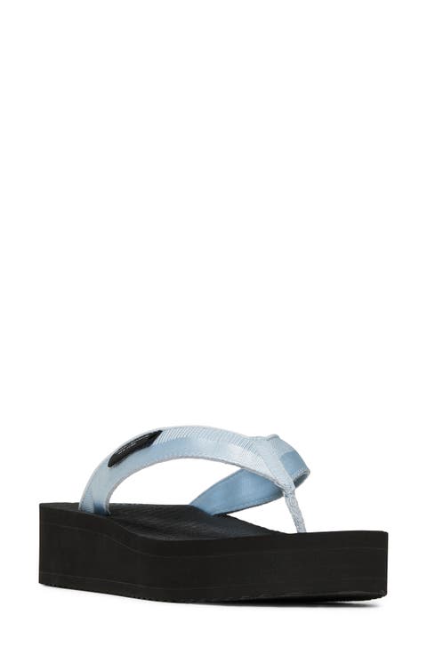 sam icon platform wedge flip flop (Women)