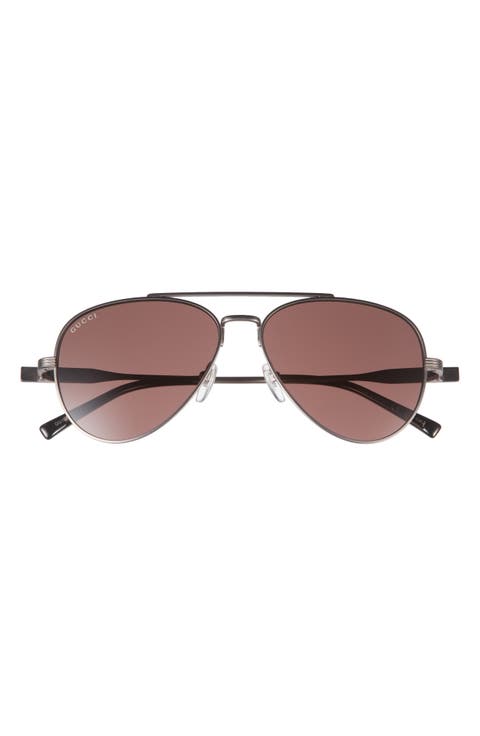 57mm Polarized Pilot Sunglasses