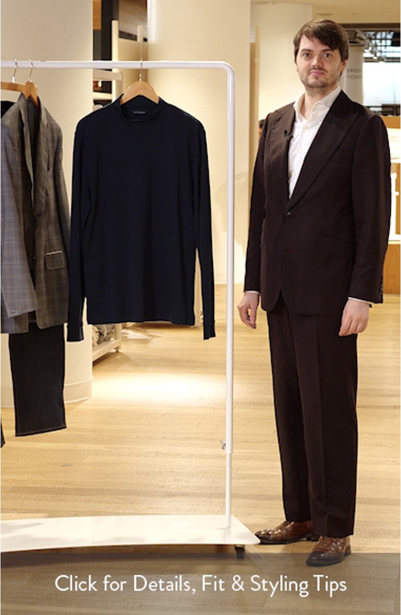 Pima Cotton Interlock Mock Neck Top, sales video thumbnail