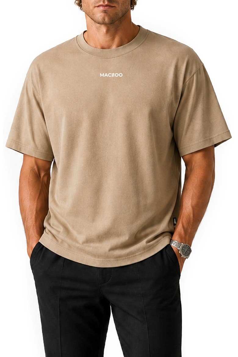 Marthyr Graphic Crewneck T-Shirt, Main, color, BROWN