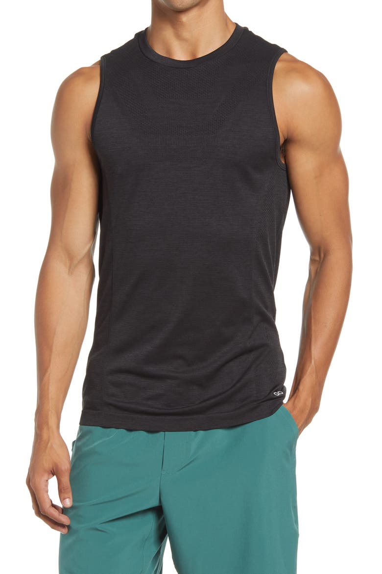 Amplify Seamless Muscle Tank, Main, color, BLACK