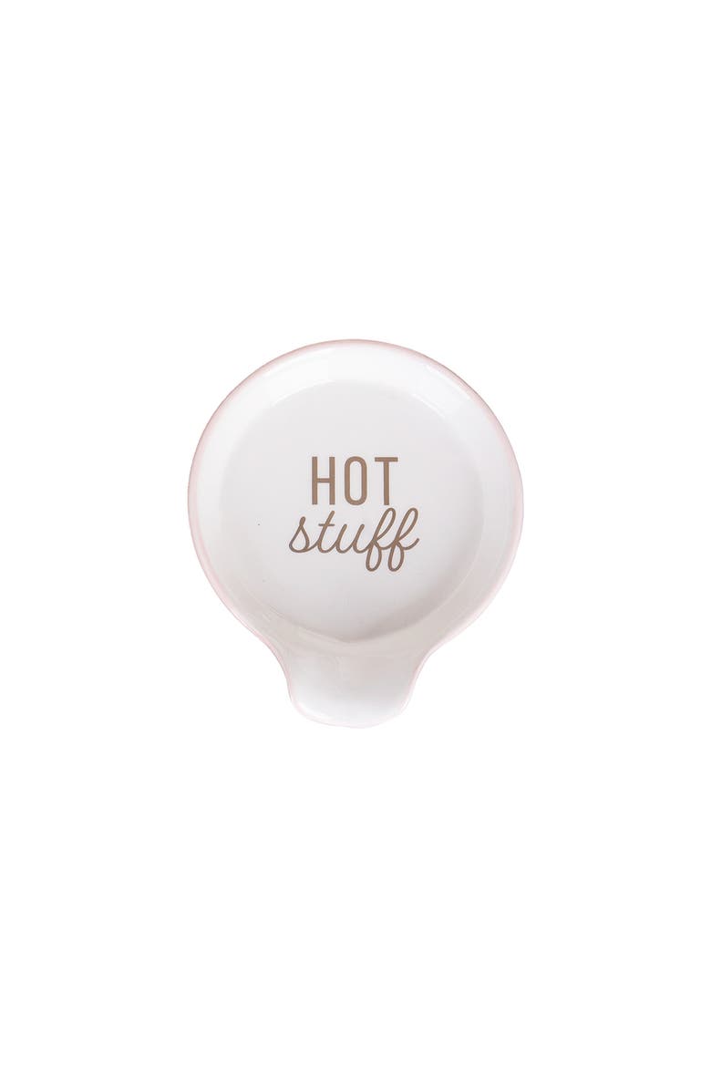 Hot Stuff Spoon Rest Ceramic White, Main, color, White