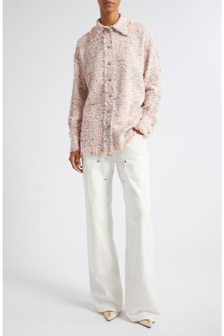 Multicolor Tweed Overshirt, Alternate, color, AAA MULTI