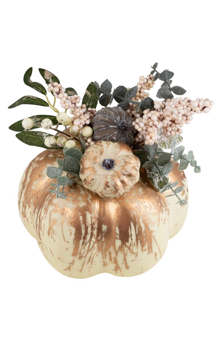 Northlight Mini Pumpkins and Berries Glittered Fall Harvest Decoration - 9", Alternate, color, 
