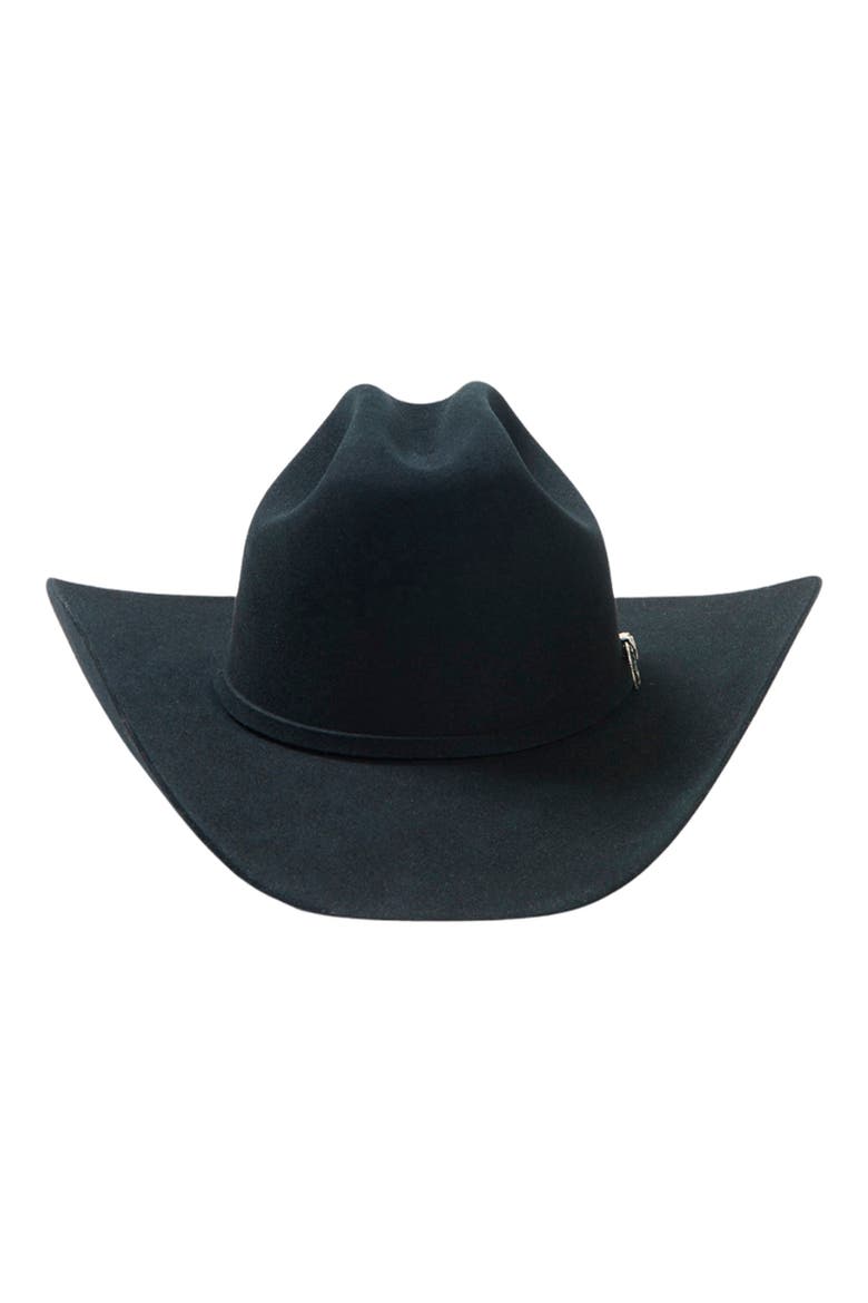 Texan Felted Wool Cowboy Hat, Alternate, color, BLACK