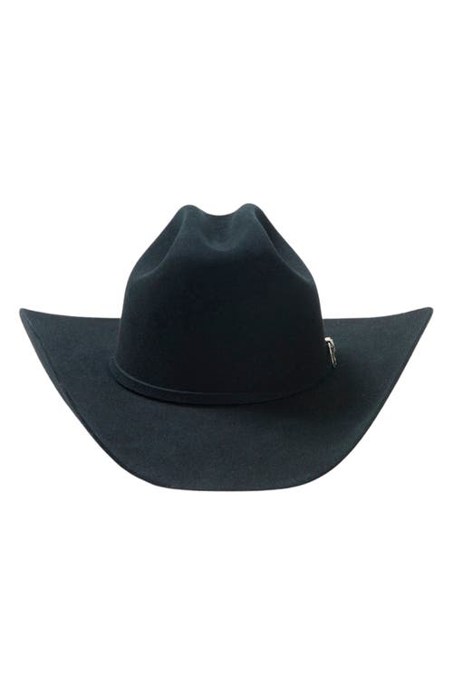 Modern Monarchie Texan Felted Wool Cowboy Hat In Black