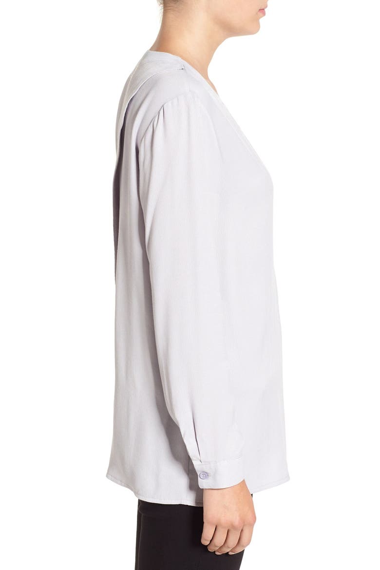 Wrap Back Long Sleeve Blouse, Alternate, color, CHARCOAL