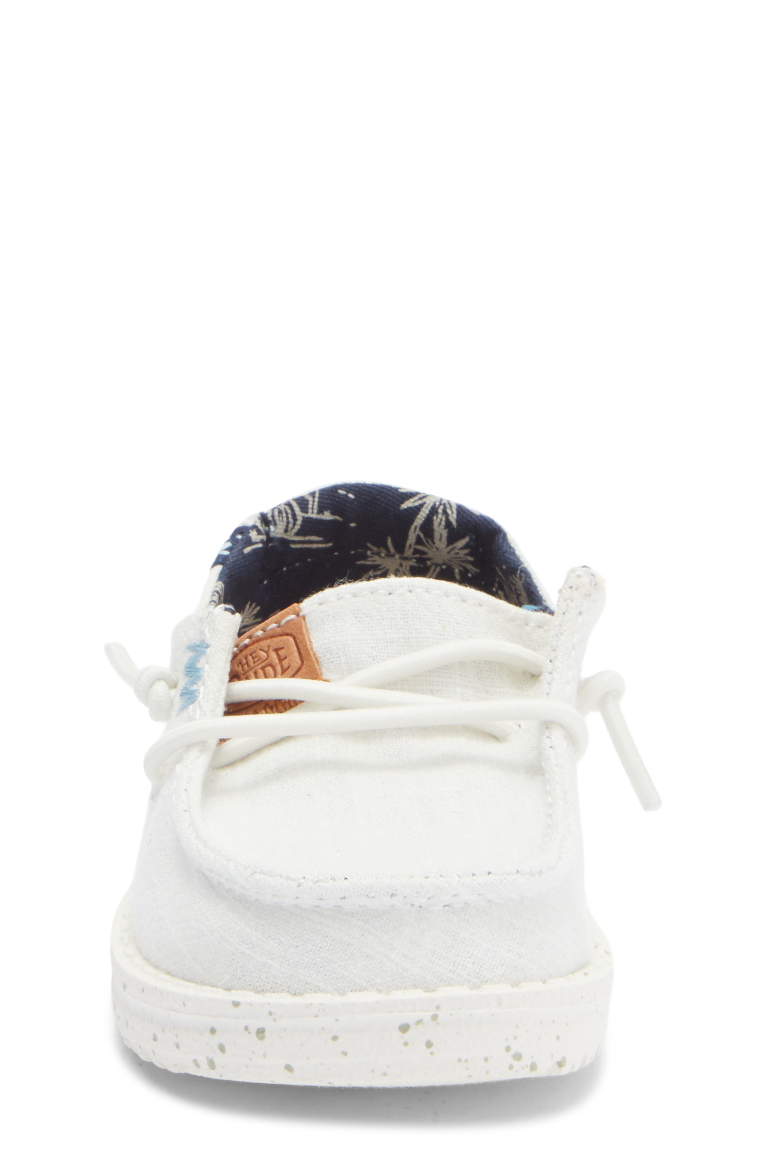 Hey Dude Kids' Wendy Washed Canvas Sneaker, Alternate, color, White