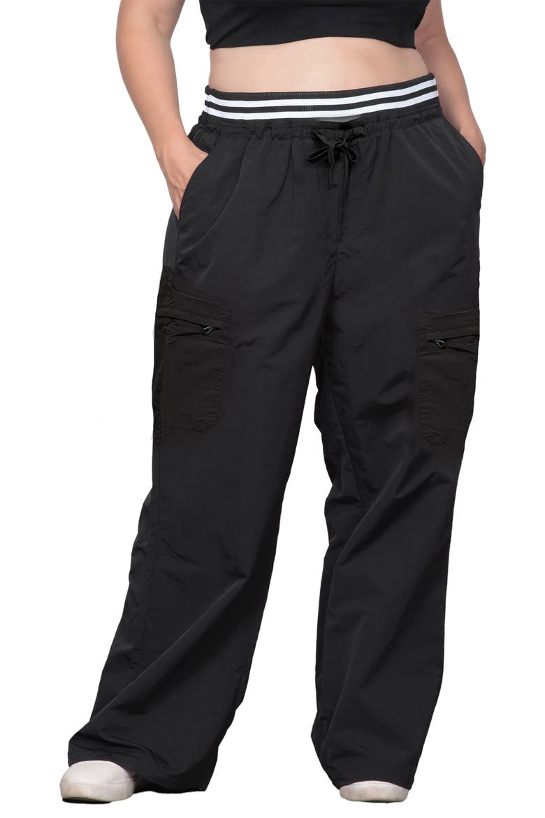Wide Leg Cargo Pants, Main, color, BLACK