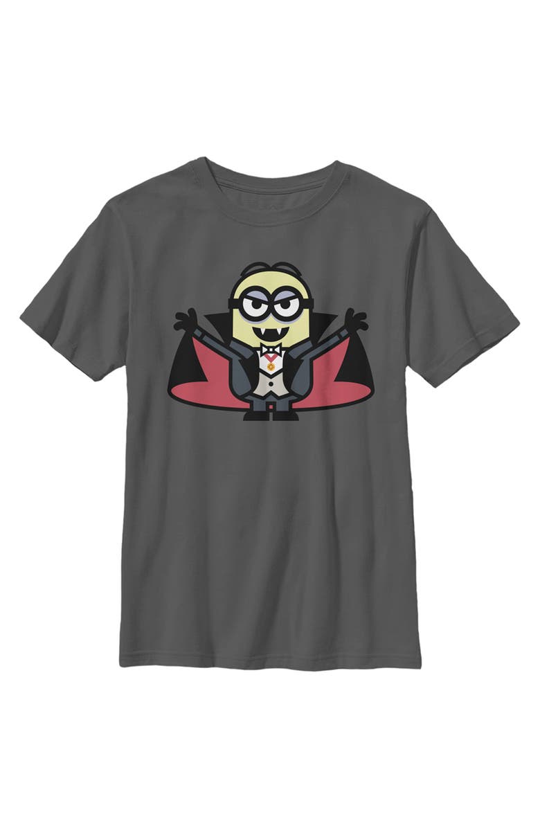 Despicable Me Boy's Despicable Me Minions Dracula  Graphic T-Shirt, Main, color, Charcoal