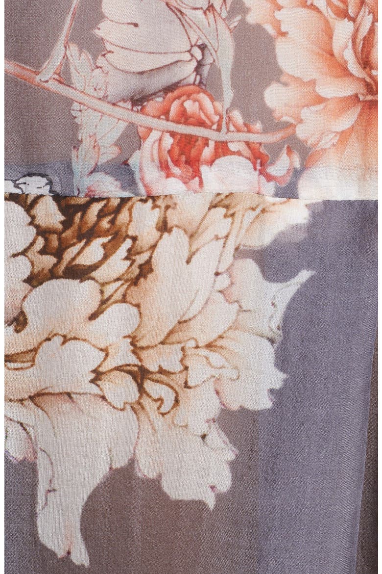 Floral Print Silk Blouse, Alternate, color, PEONY FLORAL