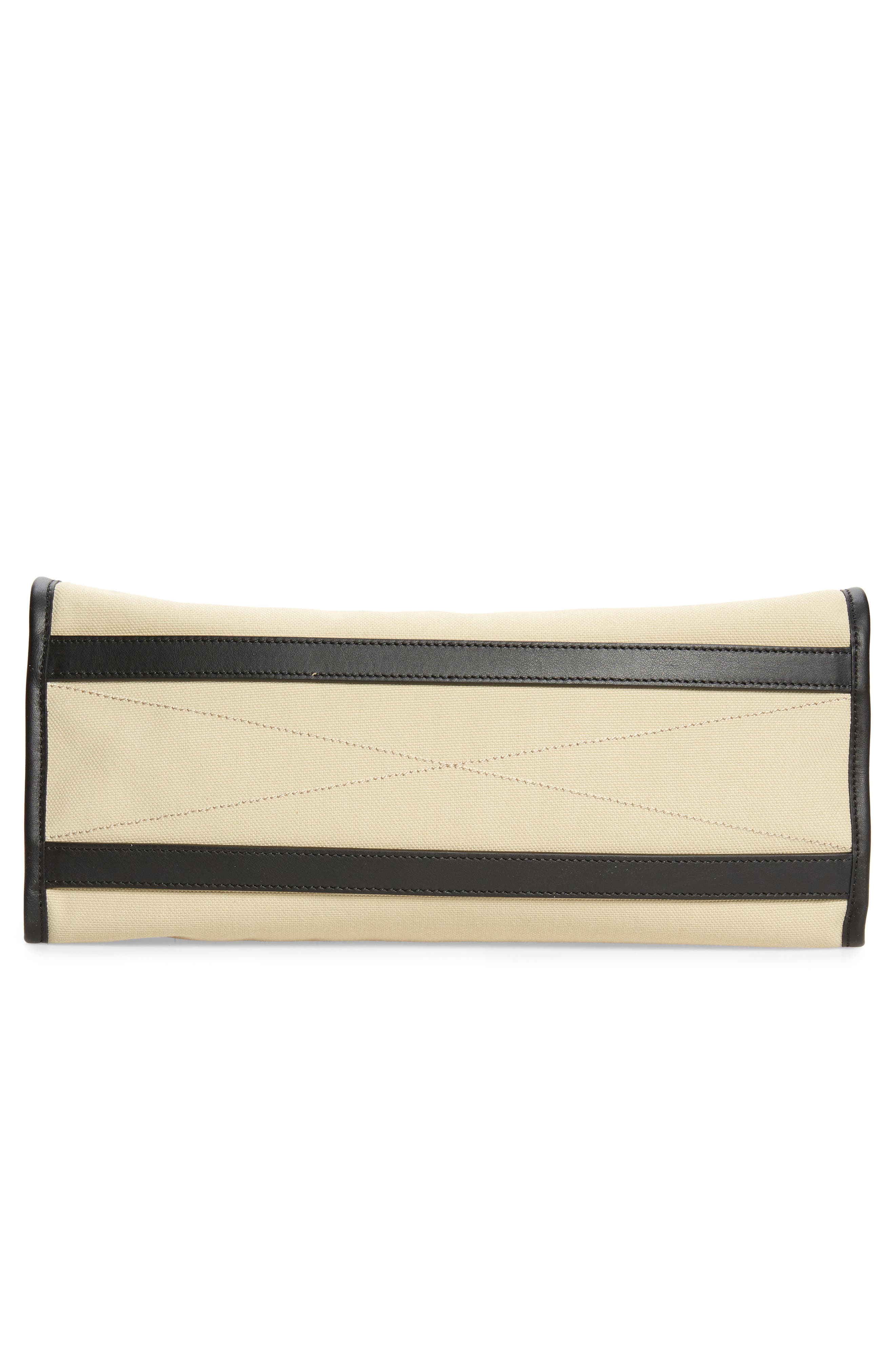 Moschino In Love We Trust Canvas Tote Bag, Alternate, color, 