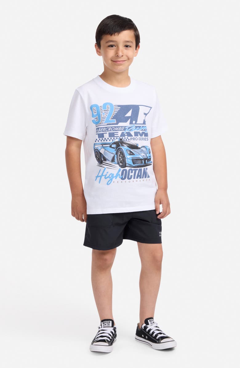 abercrombie kids Kids' Zoom Tee, Alternate, color, Bright White
