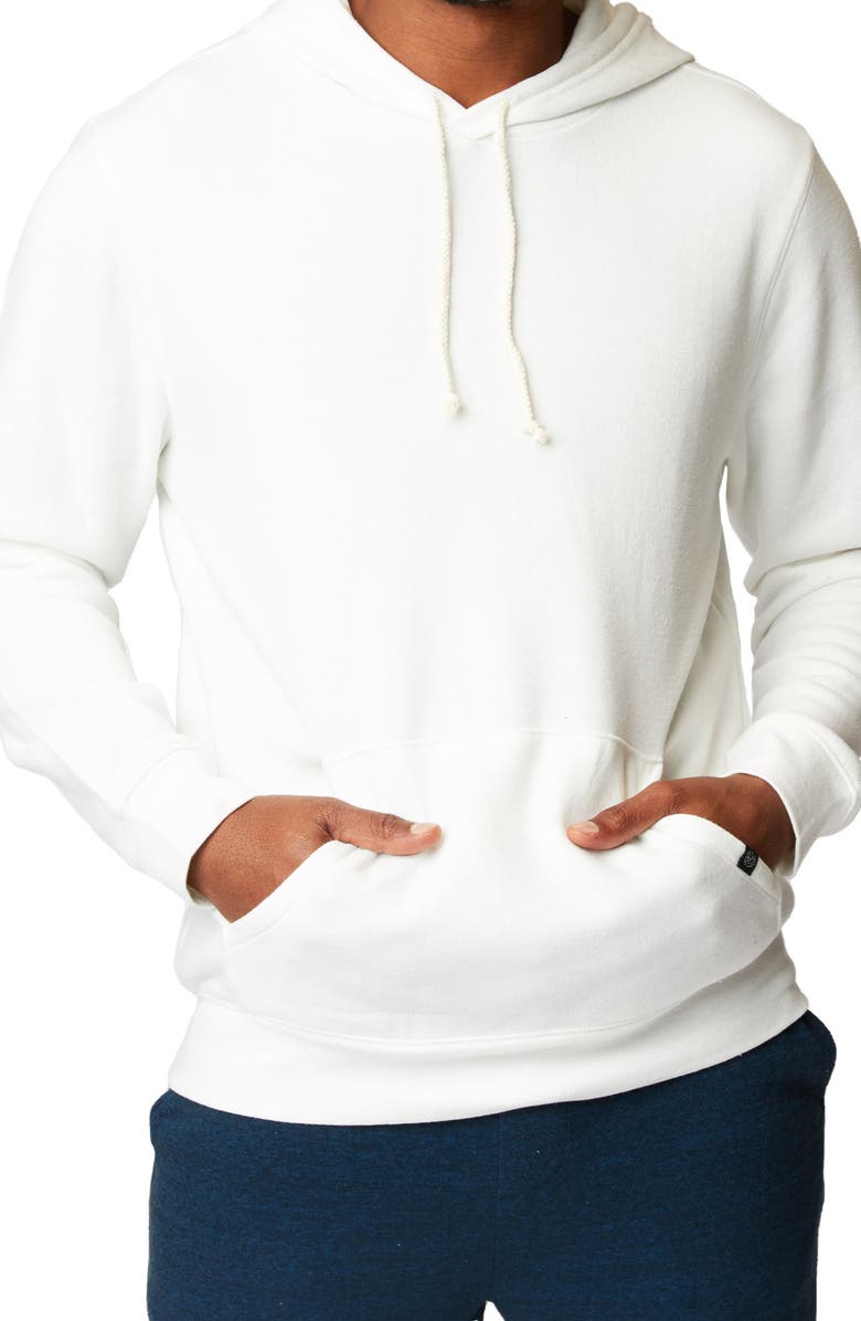 Threads 4 Thought Fleece Pullover Hoodie, Main, color, White