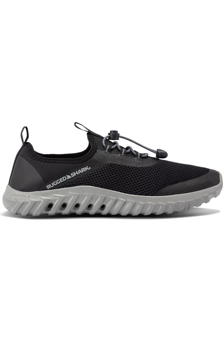 RUGGED SHARK Mens Cay Water Shoes, Main, color, Black
