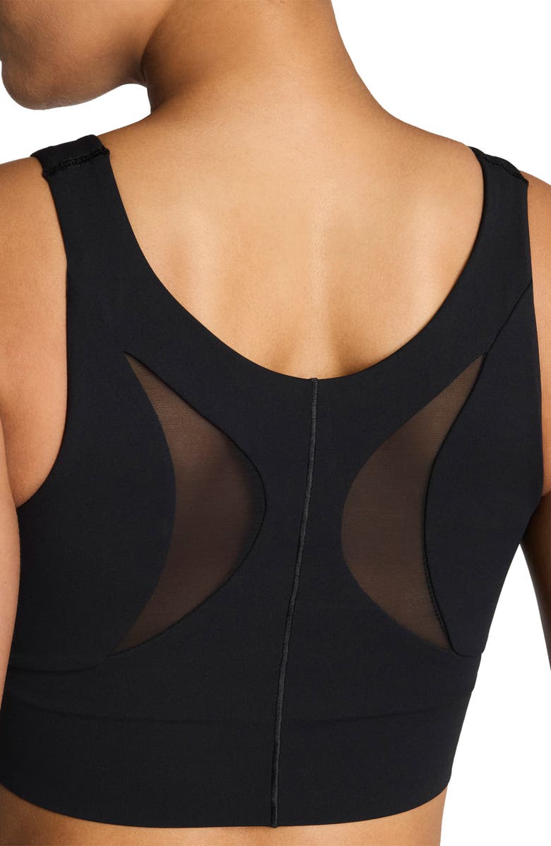 SPANX<sup>®</sup> Meshery Longline Sports Bra, Alternate, color, Very Black