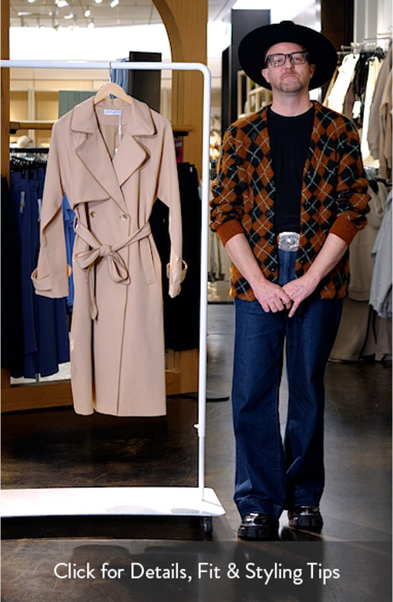 Cayenne Contrast Trim Trench Coat, sales video thumbnail