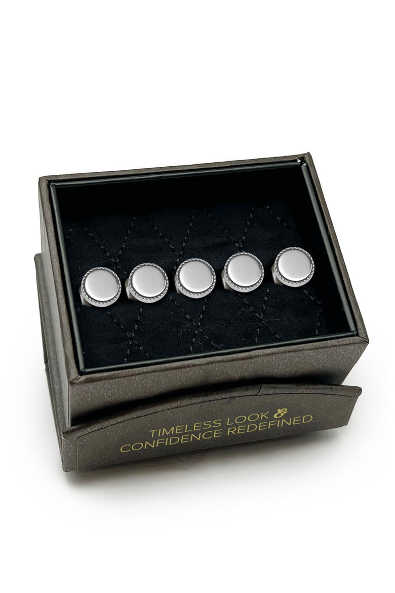 Stainless Steel Rope Border Stud Set, Alternate, color, SILVER