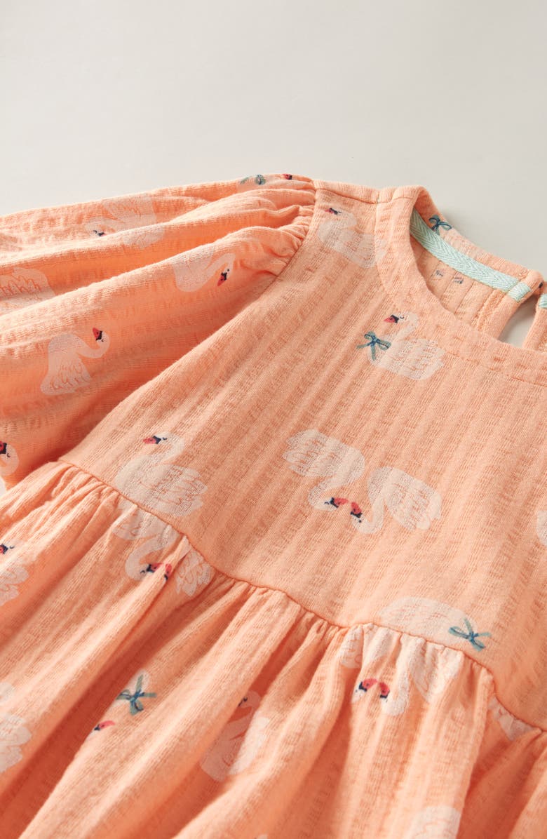 Tucker + Tate Kids' Pretty Tiered Dress, Alternate, color, Coral Pink Swans