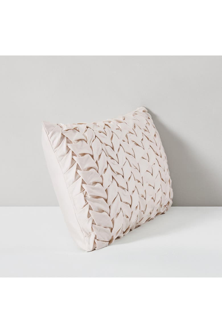 Chanterelle Cotton Pillow Cover, Alternate, color, Cream