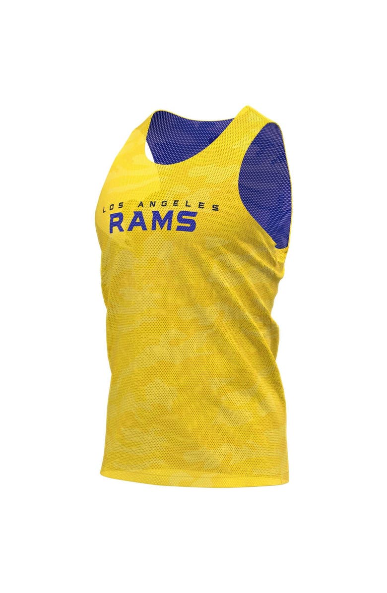 FOCO Men's FOCO Royal/Gold Los Angeles Rams Reversible Mesh Tank Top, Alternate, color,