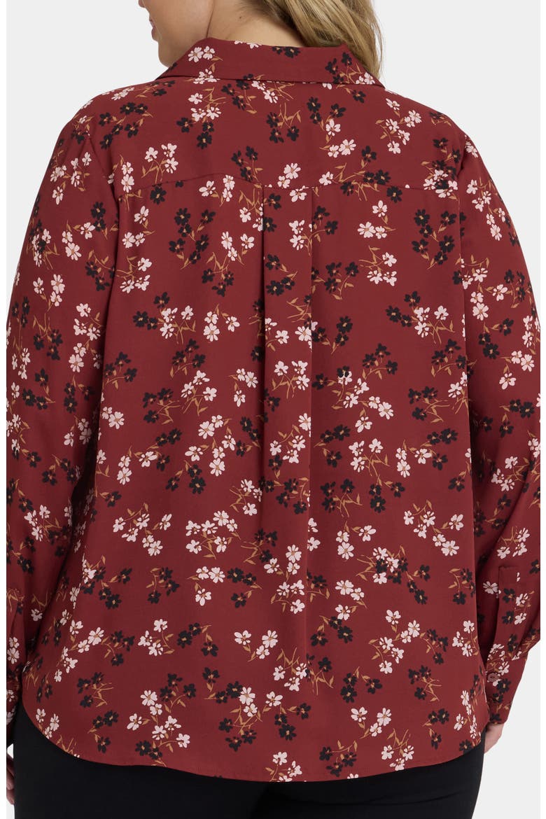 Floral Tuxedo Button-Up Shirt, Alternate, color, BIENVENUE