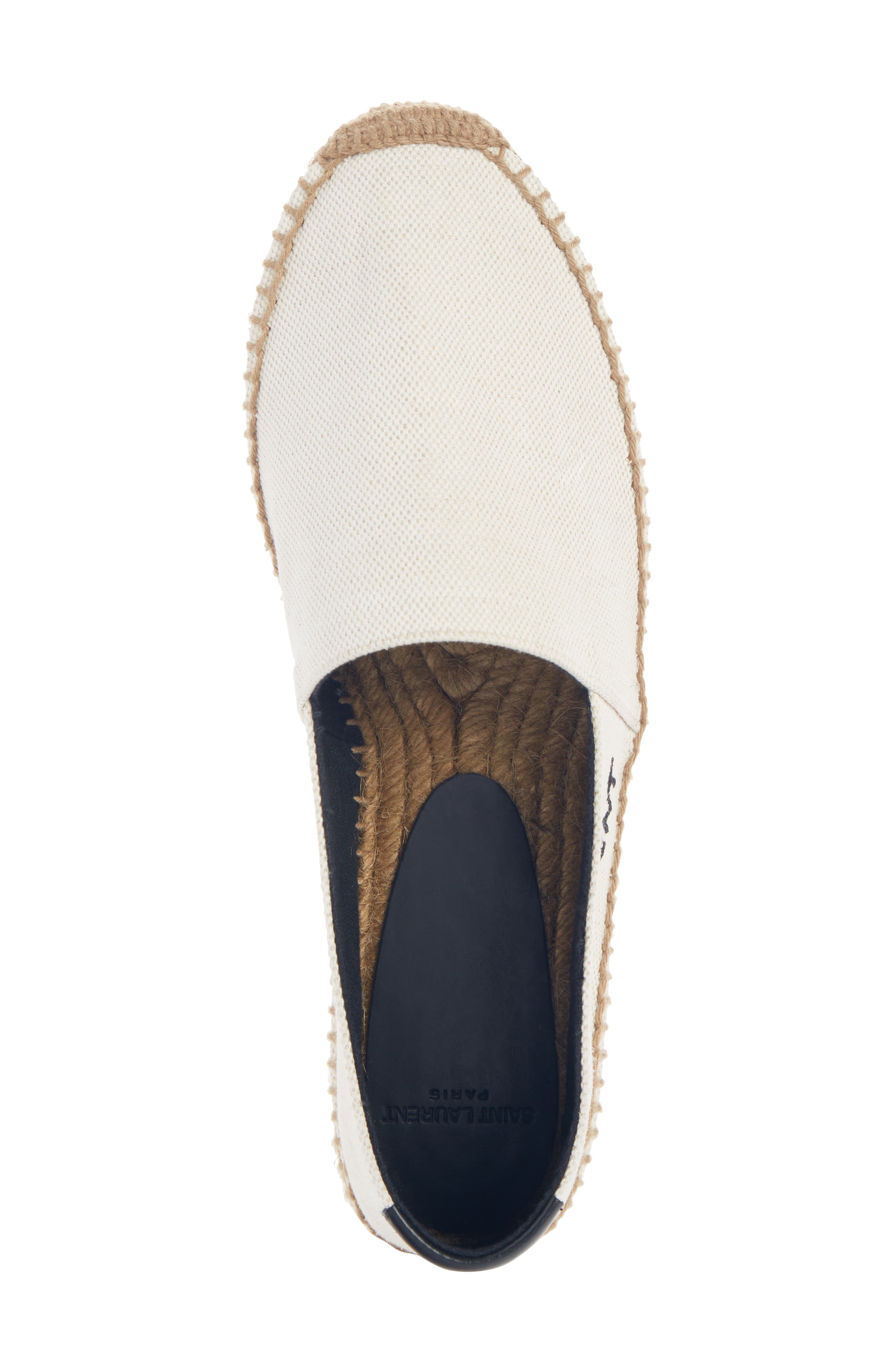 Monogramme Logo Espadrille, Alternate, color, WHITE