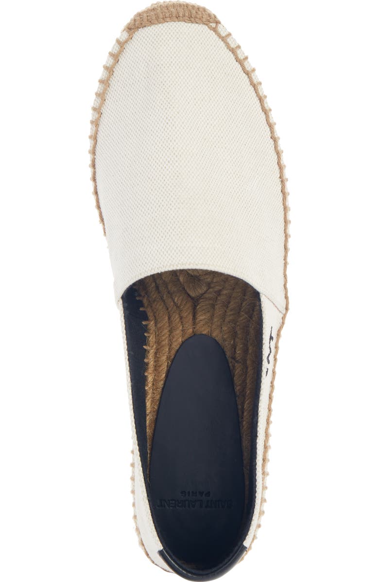 Saint Laurent Monogramme Logo Espadrille, Alternate, color, White