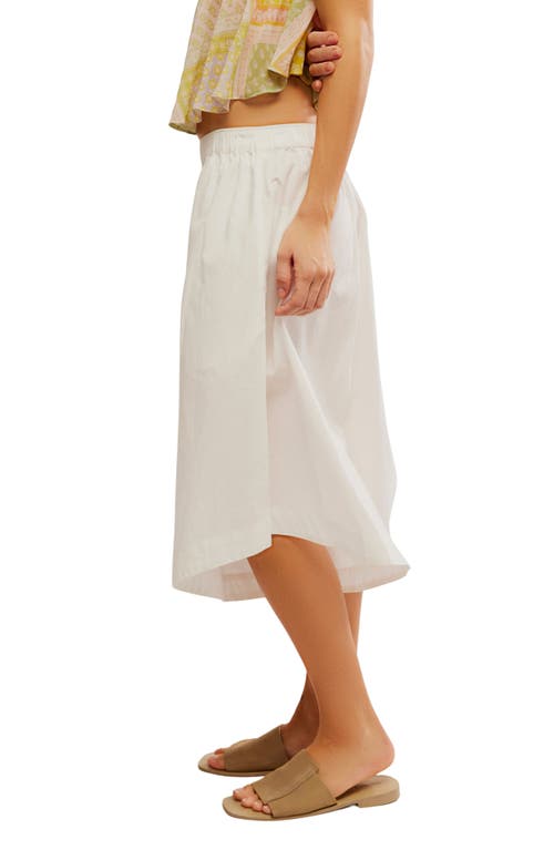 Free People Lucca Culotte Shorts In Ivory
