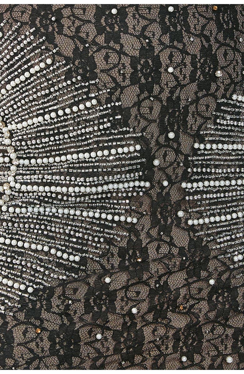 NASTY GAL Embellished Sequin Mini Skirt, Alternate, color, Black