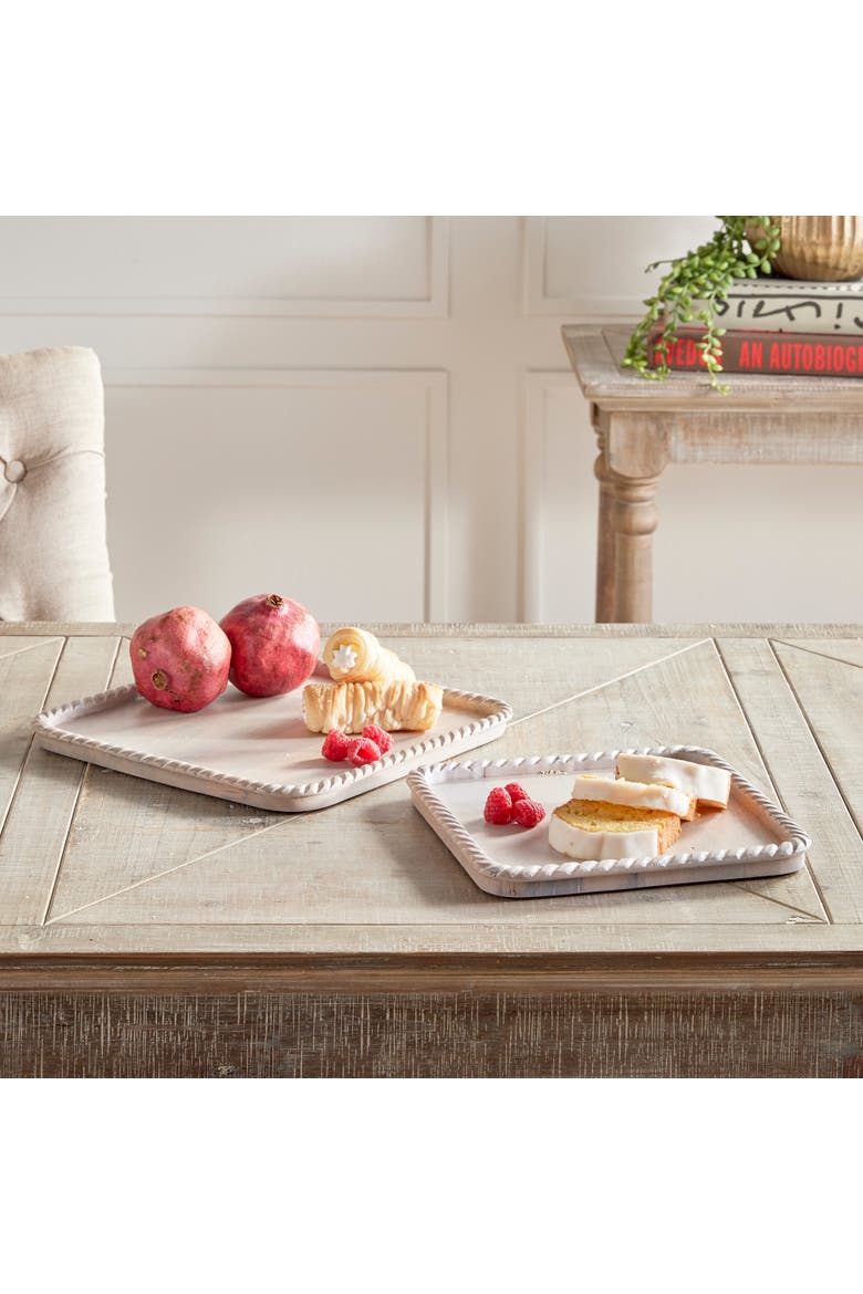 Langley Square Trays Set of 2, Alternate, color, White