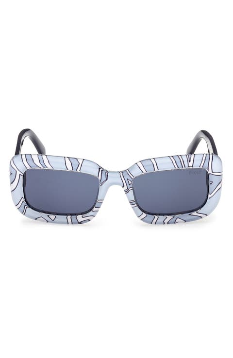 52mm Rectangular Sunglasses