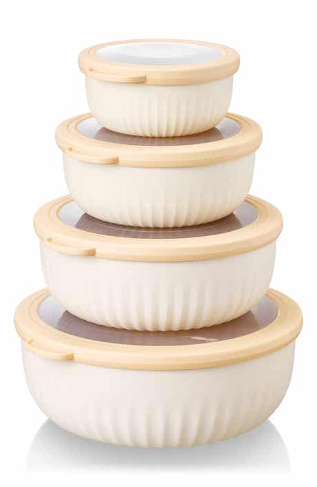 4-Pack Round Stackable Food Storage Containers