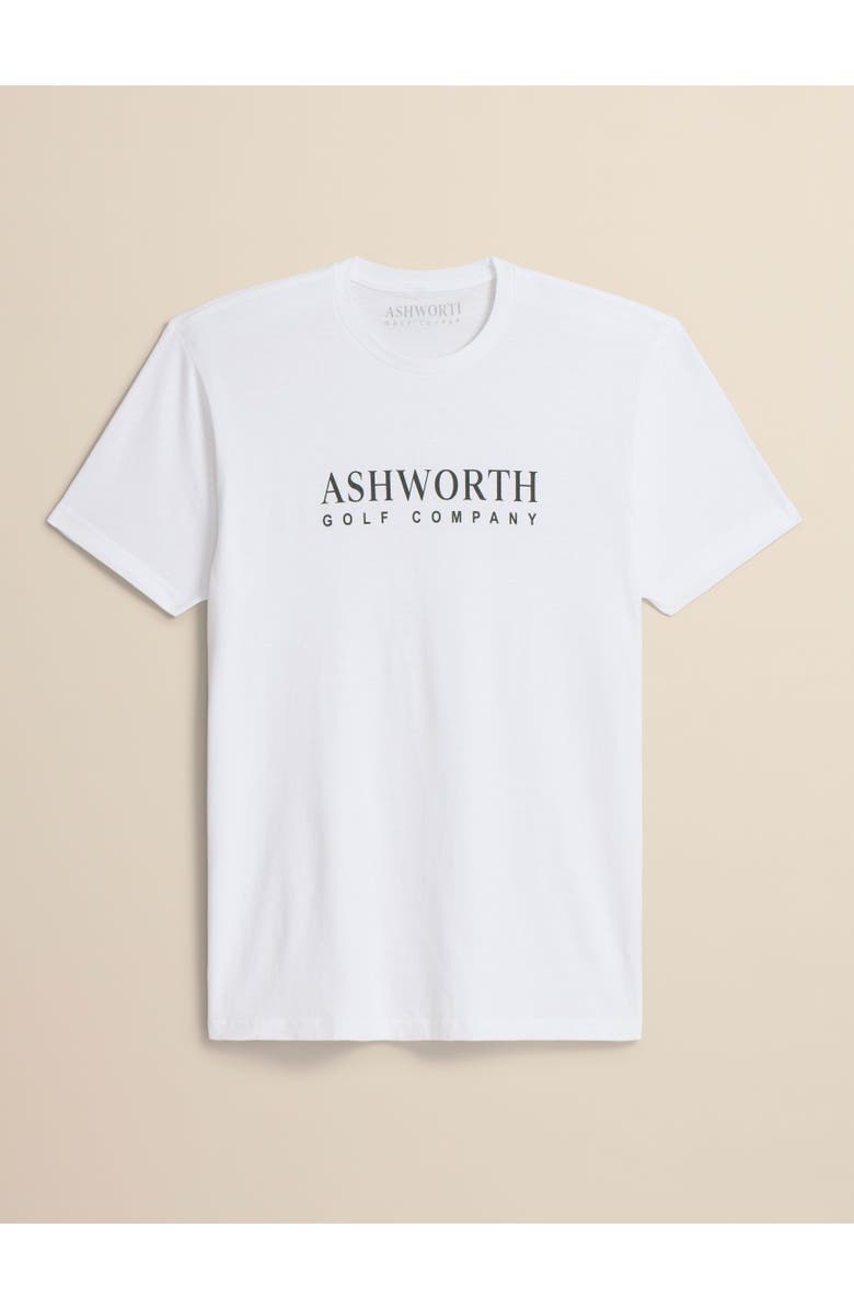 ASHWORTH GOLF Ashworth Label Tee, Main, color, White