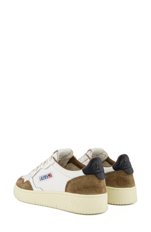 Autry White And Cigar Sneakers With Washed Treatment In Multi