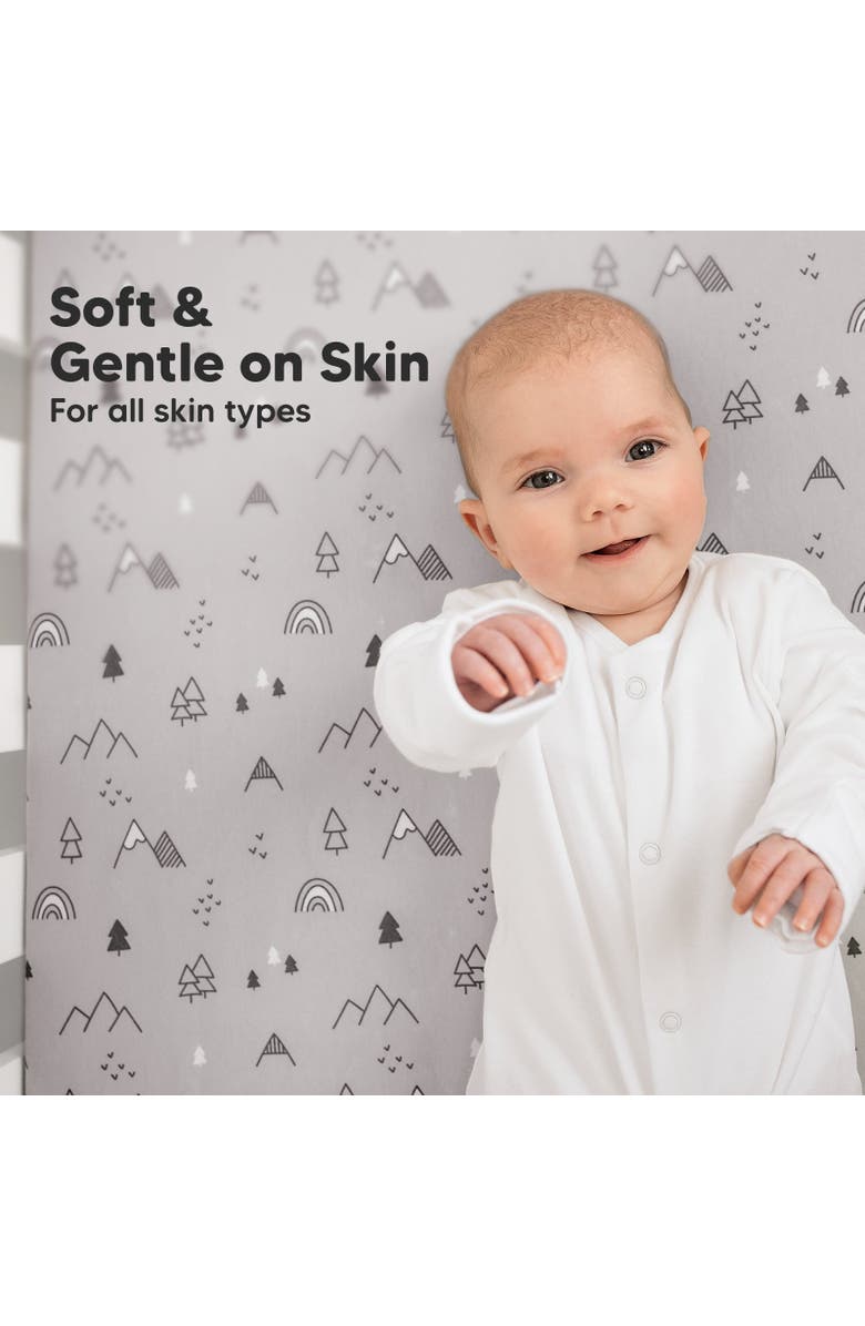KeaBabies Soothe Fitted Crib Sheet, Alternate, color, Woodland