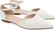 Kailee P Bella Satin Pointed Toe Flats