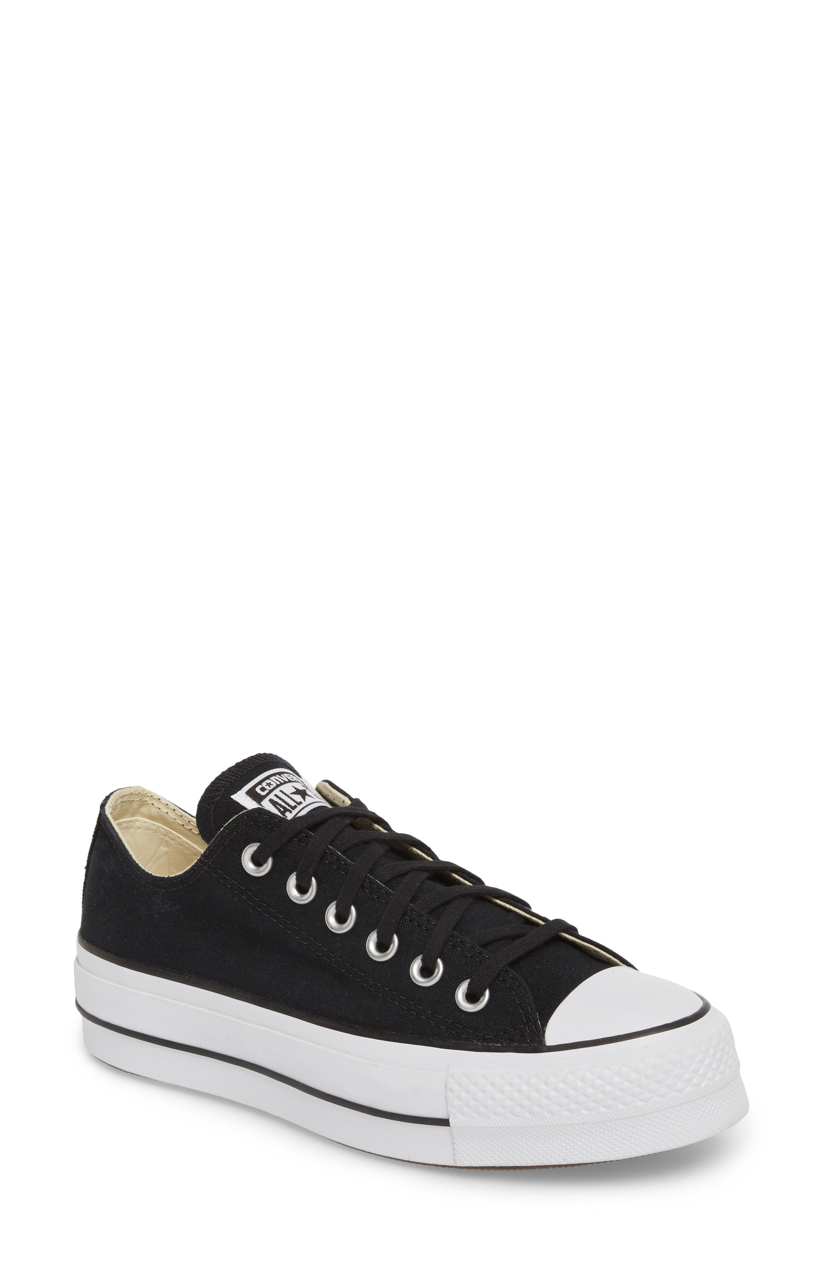 Converse Chuck Taylor<sup>®</sup> All Star<sup>®</sup> Platform Sneaker, Main, color, Black/White/White