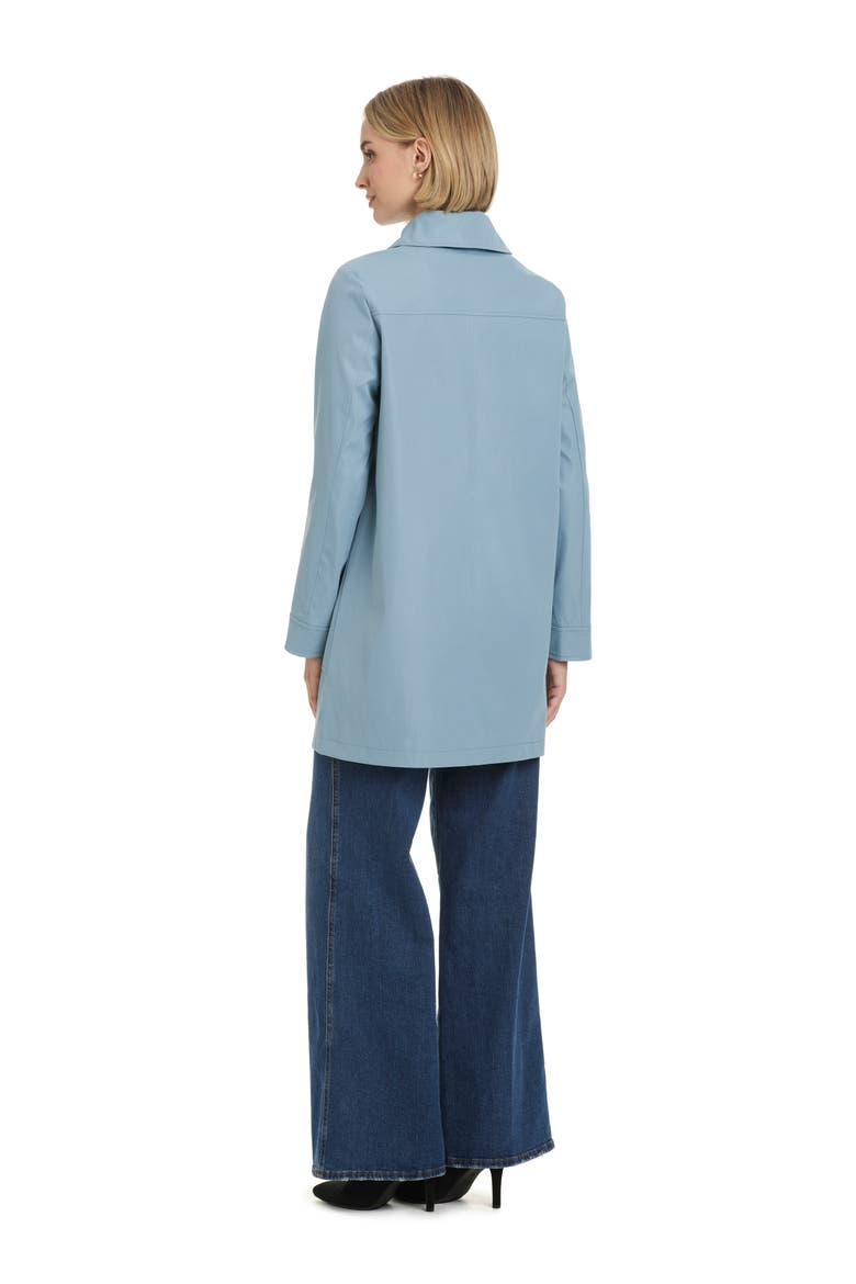Water Resistant Coat with Removable Hood, Alternate, color, SWORDFISH