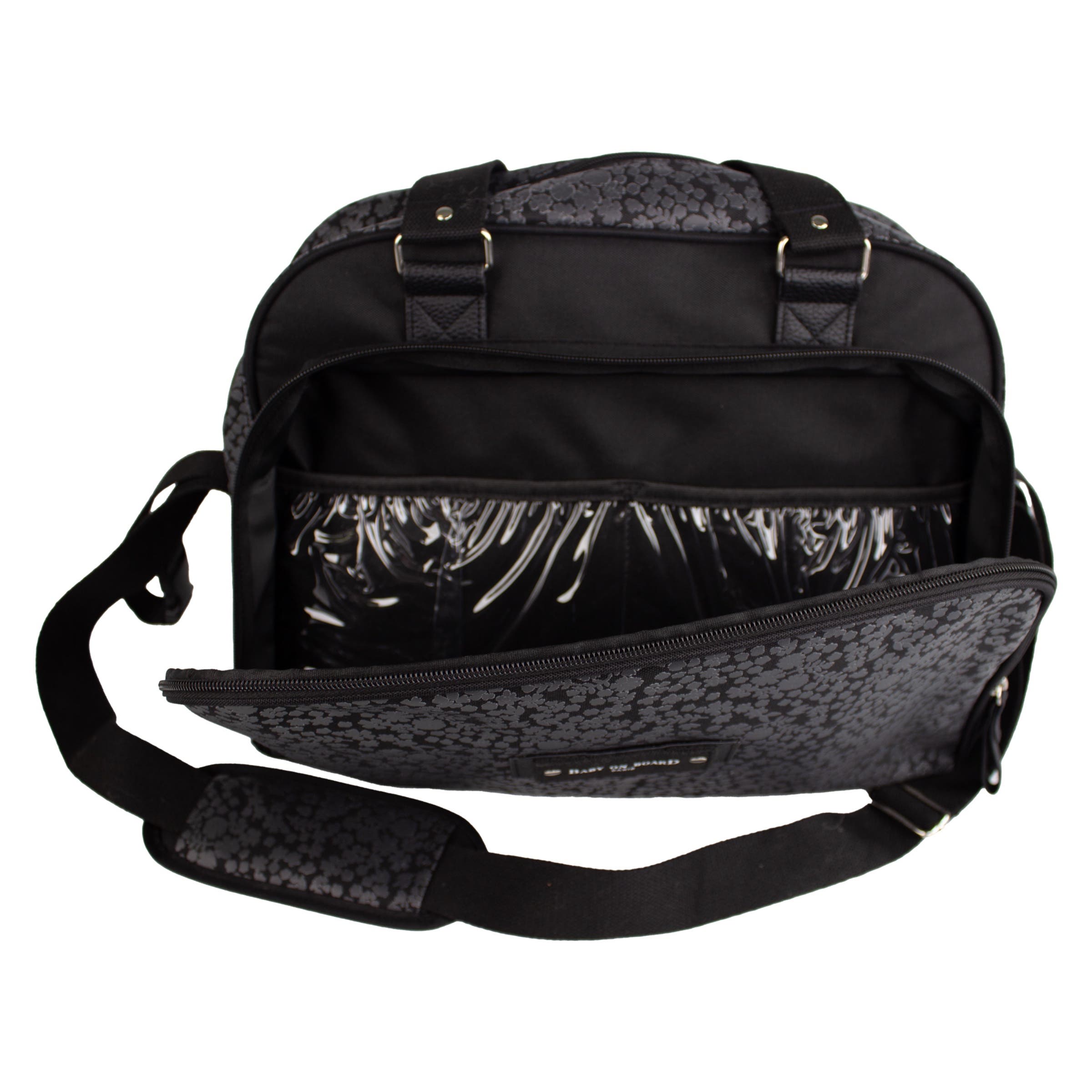 Baby on Board Simply Diaper Bag, Alternate, color, Liberty Black Floral