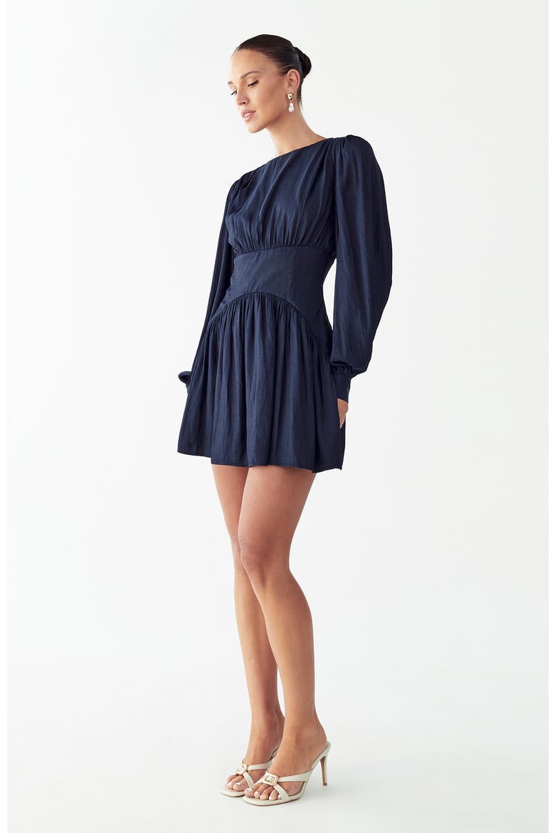 Izzy Mini Dress, Alternate, color, Navy Blue
